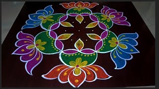 rangoli diwali diwalispecial 🎇🪔 beautiful 5dots diwali diya 🪔 rangolis rangoli diwali [upl. by Arodoet]