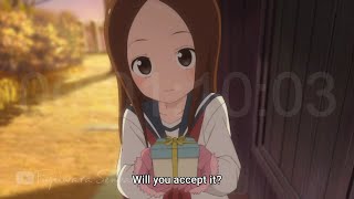 Jealous Takagi  Valentine Day Chocolate  Anime Clip [upl. by Justen]