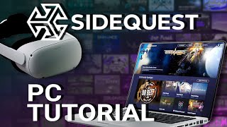 SideQuest PC Tutorial  How to Sideload VR apps on your Quest 2 [upl. by Llenehc]