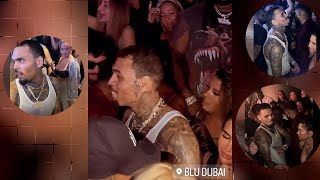 Watch🔴 Chris Brown footage attacked by Hot girls in Abu Dhabi Night club💥He danced Burna boy songs [upl. by Putnam]