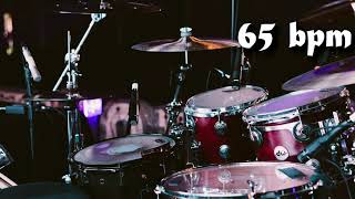 65 Bpm Drum Track Batería  Straight Beat Eighth Notes [upl. by Pall336]