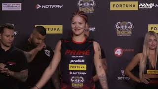 Dominika Rybak vs Dagmara Szewczyk  Media trening i ważenie  Prime MMA 3 [upl. by Ring759]