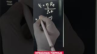 trick to find dimensional formula of critical velocity class11 physics dimensions 😊 [upl. by Thornburg720]