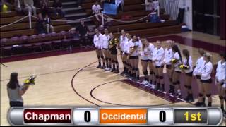 Chapman University Womens Volleyball Highlights vs Occidental College [upl. by Damal]