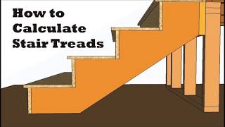 How to calculate stair treads rise and run stringer layout [upl. by Udela704]