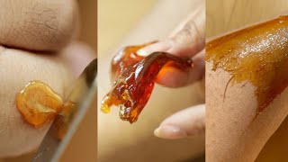 DIY SUGAR WAX FOR BEGINNERS  Hair Removal Hack  abetweene [upl. by Anesor]