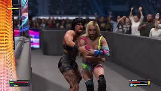 Rhea vs Liv Morgan custody for dom ladder match 2k24 [upl. by Nnylyam]