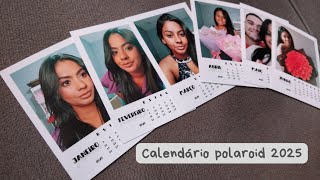 Calendário 2025 no formato polaroid  ARQUIVO DIGITAL [upl. by Einatsed]