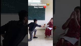 Student proposed favorite madam 😍 Teachers day teachersday propose explosion collegelife [upl. by Enirehs]