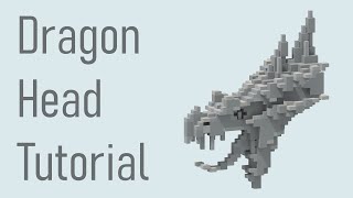 Minecraft Dragon Head Tutorial [upl. by Henrie]