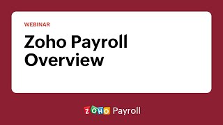 Zoho Payroll  Full Demo [upl. by Cacie]