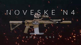 NOVESKE N4 GBBR  EMG X CGS  In Depth Review Airsoft [upl. by Nanji384]