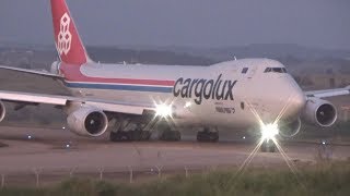 Cargolux  Panalpina Lindo demais Boeing 7478F Esse avião é SENSACIONAL [upl. by Ilah]