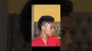 Quick n easy natural hairstyle for 4a4b afro hair naturalhairstyles shorts howtostylenaturalhair [upl. by Arekat]