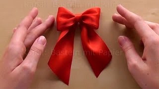 Schleife binden zum Geschenke verpacken 🎀 DIY Geschenkschleife zum Geschenk dekorieren basteln [upl. by Egiarc]