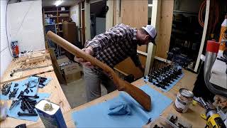 Refurbishing Wood Rifle Stock  Marlin Glendfield Model 60 Part 2 [upl. by Eneirda]