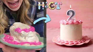 Masterclass How to Decorate a Layer Cake with Smooth Buttercream Icing  Cupcake Jemma [upl. by Landrum349]