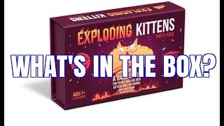 Exploding Kittens Party Pack Unboxing  CARDS REVEAL [upl. by Keldon97]