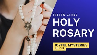 Mondays Rosary  JOYFUL Mysteries 💙 Follow Along Rosary July 15 [upl. by Malinowski]