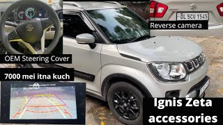 Ignis zeta 2022 modification at cheapest price Interior amp exterior accessories Ignis audio review [upl. by Nauwtna]