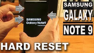 Samsung Galaxy Note 9 Hard Reset Factory Reset [upl. by Nylyaj921]