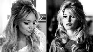 Brigitte Bardot Bouffant tutorial [upl. by Hcelemile]