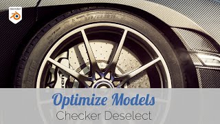 Checker Deselect  Blender Modelling Tip [upl. by Beatrisa]