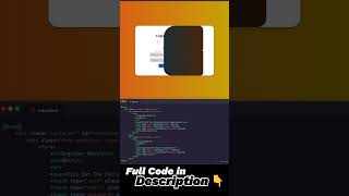 Registration Form in html css html css youtubeshorts ytshorts shorts coding [upl. by Harimas559]