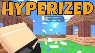 How hyperized can your gen be  Roblox Bedwars [upl. by Notsirt]