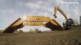 Self Descending High Arch Trench Box  GroundWorks [upl. by Inram913]