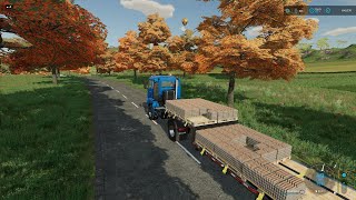 FS 22 HautBeyleron 38  Selling amp Distributing Eggs amp Milk New Autoload Pallet Trailer [upl. by Bunce]