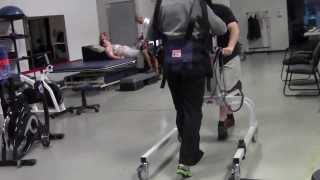 JoelC4C5 incomplete quadriplegic walking in the lite gait [upl. by Peria684]