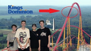 MOST INTENSE COASTER  Kings Dominion Vlog  Brits USofAura trip 2024  Day 3 [upl. by Wiltsey]