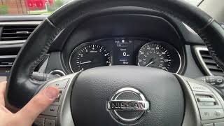 2015 Nissan Qashqai tyre pressure warming reset [upl. by Asserac]