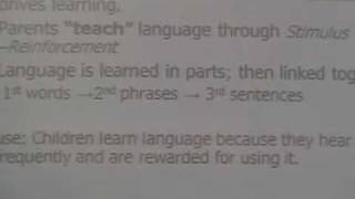 Language Acquisition Theories  Part 1 [upl. by Evelyn]