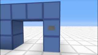 Minecraft 2x2 Invisible Door Tutorial [upl. by Idieh]