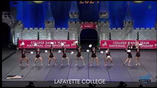 Lafayette College Dance Team Pom  2024 UDA College Nationals [upl. by Leland]