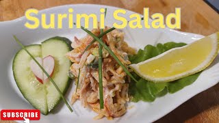 Impressive Seafood Easy Surimi Imitation Crab Salad Recipe [upl. by Oremar]