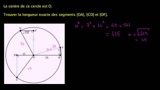 Pythagore dans un cercle [upl. by Akkina]