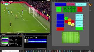 Tagging football shots with a pitch map  Nacsport video analysis software graphic descriptor [upl. by Hibbitts]