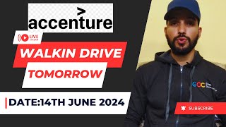 Accenture Mega Walkin Drive Tomorrow [upl. by Ardnuek]