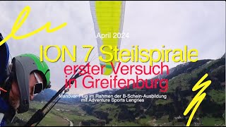 Greifenburg Steilspirale im Rahmen des BScheinTraining mit Nova ION 7 light [upl. by Truda]