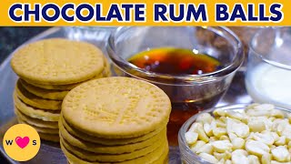 सिर्फ 16 मारी बिस्कीट से बनाये Easy Marie Biscuit Chocolate Rum Balls Recipe  Chocolate Rum Balls [upl. by Woodsum]