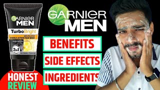 How To Use For Best Results  Side Effects  Garnier Men Turbo Bright Face Wash Review [upl. by Otrepur492]