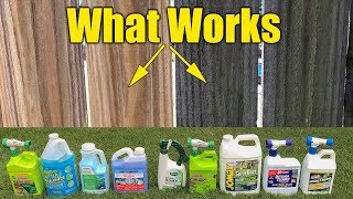 Deck and Fence Cleaners Review  Mold Mildew Algae  Pressure Washing PreWash [upl. by Fessuoy874]