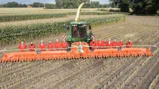 Chopping 20 rows of corn with Kemper [upl. by Allisirp]