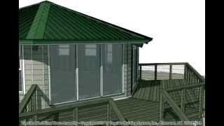 Topsider Homes Prefab Stilt Home Animated House Assembly [upl. by Alyak654]