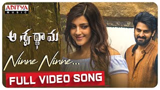 Ninne Ninne Full Video Song  Aswathama Movie  Naga Shaurya  Mehreen  Sricharan Pakala [upl. by Legnaros]