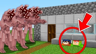 APOCALIPSE DE DEMOGORGON VS CASA 100 SECRETO NO MINECRAFT [upl. by Notsuj146]