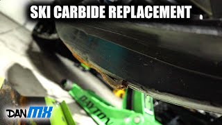 HOW TO REPLACE SKI CARBIDES  Smacked a rock [upl. by Christian136]